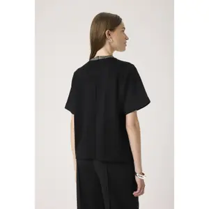 Embellished Women's T-Shirt Soaked in Luxury SLMarigold image-5