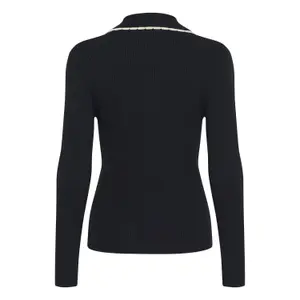 Women's Polo Neck Cardigan Soaked in Luxury SLLysandra image-4