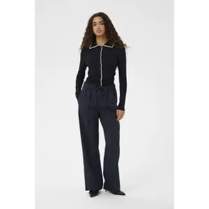 Women's Polo Neck Cardigan Soaked in Luxury SLLysandra image-1