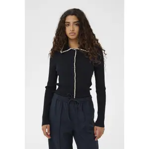 Women's Polo Neck Cardigan Soaked in Luxury SLLysandra image-2
