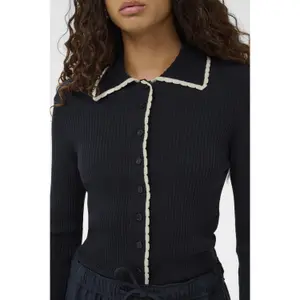 Women's Polo Neck Cardigan Soaked in Luxury SLLysandra image-6