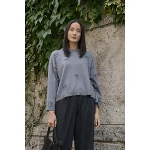 Woman sweater Soaked in Luxury SLSanja Bow image-3