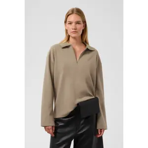 Women's polo sweatshirt Soaked in Luxury Marigold image-5
