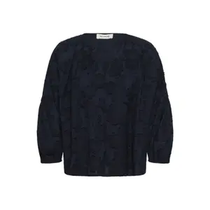 Long sleeve blouse for women Soaked in Luxury Aronia image-0