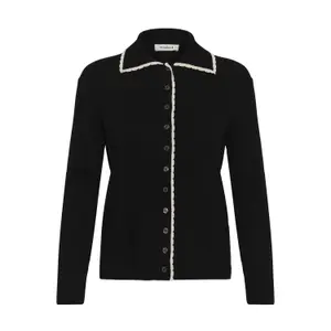 Cardigan mit Polo-Kragen Damen Soaked in Luxury SLLysandra