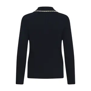 Lockerer Polo-Kragen Cardigan Damen Soaked in Luxury SLLysandra image-3
