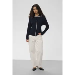 Lockerer Polo-Kragen Cardigan Damen Soaked in Luxury SLLysandra image-1