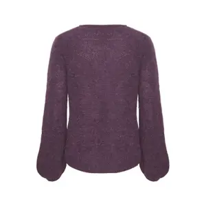 Camisola de manga comprida com decote em V para mulher Soaked in Luxury Tuesday image-3