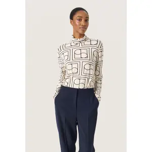 Jersey de cuello alto para mujer Soaked in Luxury Hanadi image-1