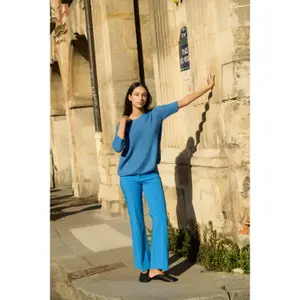 Salta de pescoço redondo de mulher Soaked in Luxury Tuesday image-6