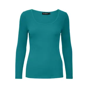 Dames-T-shirt met lange mouwen Soaked in Luxury Simone image-0