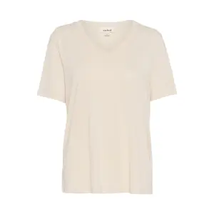 T-shirt com decote em V para mulher Soaked in Luxury Columbine Loose fit image-0
