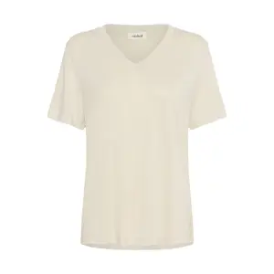 T-shirt com decote em V para mulher Soaked in Luxury Columbine Loose fit image-0