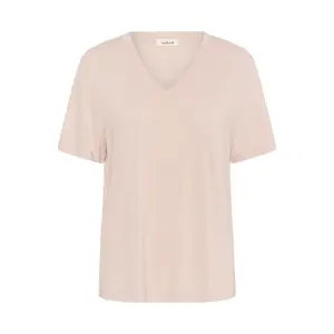 T-Shirt mit V-Ausschnitt in weiter Passform für Damen Soaked in Luxury Columbine image-0