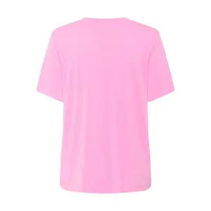 T-shirt de decote em V, corte largo, mulher Soaked in Luxury Columbine image-1