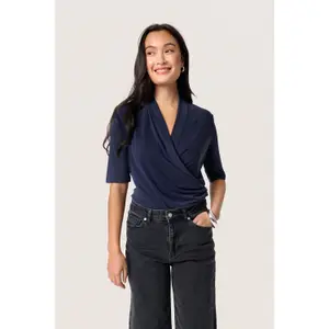 Women's wrap blouse Soaked in Luxury Columbine image-2