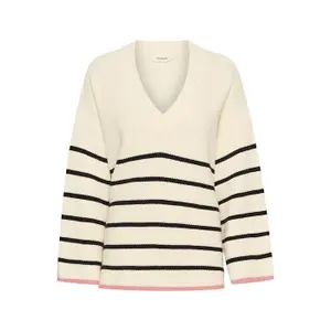 Women's V-neck sweater Soaked in Luxury Musling