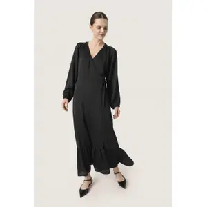 Women's long-sleeved wrap dress Soaked in Luxury Ioana Maxi image-2
