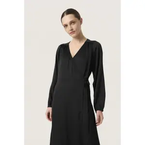 Women's long-sleeved wrap dress Soaked in Luxury Ioana Maxi image-4