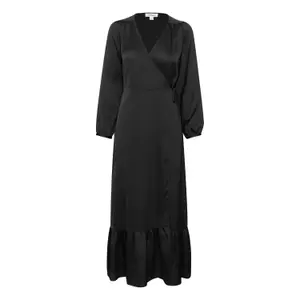 Women's long-sleeved wrap dress Soaked in Luxury Ioana Maxi image-0