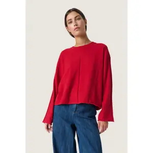 Pullover mit Rundhalsausschnitt Damen Soaked in Luxury Spina image-2