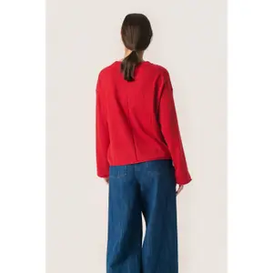 Pullover mit Rundhalsausschnitt Damen Soaked in Luxury Spina image-5