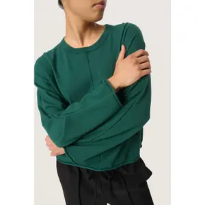 Pullover mit Rundhalsausschnitt Damen Soaked in Luxury Spina image-3