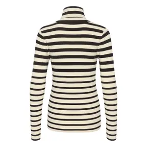 Gestreifter Rollkragenpullover für Damen Soaked in Luxury Spina image-4