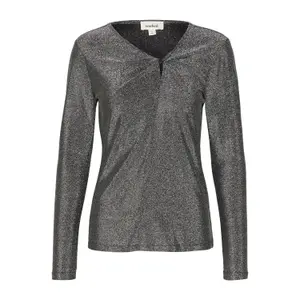Γυναικείο T-shirt με κόμπο Soaked in Luxury Skylara image-0