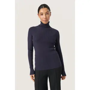 Saltador de gola rulê feminino Soaked in Luxury Sina image-2