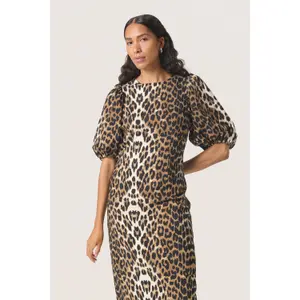 Mid-length fitted dress for women Soaked in Luxury Xala image-5