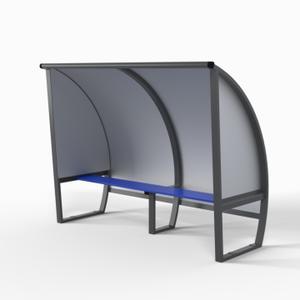All-aluminium 4-person touch shelter Sodex Sport