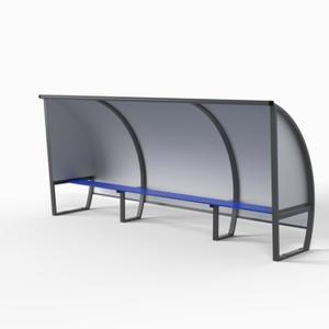 7-person all-aluminium touch shelter Sodex Sport
