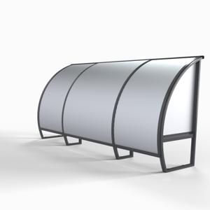 7-person all-aluminium touch shelter Sodex Sport image-1