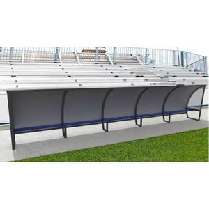 15-persoons aluminium aanraakscherm achter Sodex Sport