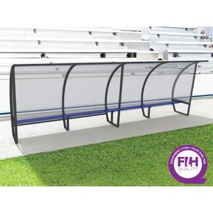 Standard side shelters for 12 people Sodex Sport