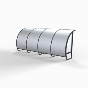 Vollaluminium-Tastenüberdachung 10 Personen Sodex Sport