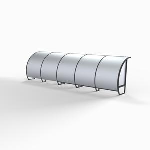 All-aluminum 15-person touch shelter Sodex Sport