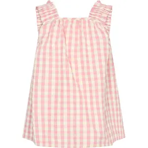 Checked girls' tank top Sofie Schnoor image-0