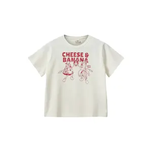 Girl's T-shirt Sofie Schnoor Zenasy Cheese & Banana image-0