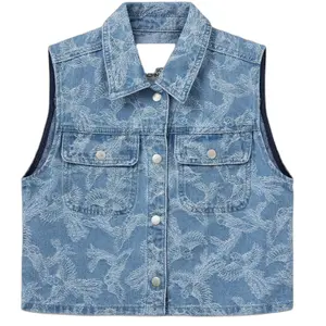 Denim uden ærmer til piger Sofie Schnoor Carolesy image-0