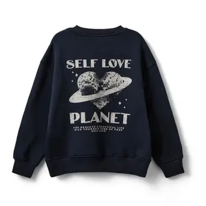 Self Love Planet Printed Sweatshirt for Girls Sofie Schnoor Elisy image-1