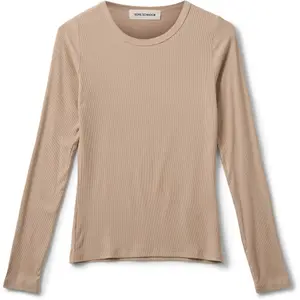 snos243-7015-t-shirt-manches-longues-femme-sofie-schnoor-petriciasw-beige