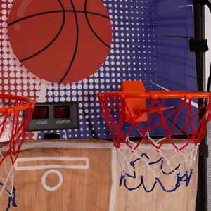 2 Hoop Basketball Set Softee image-1