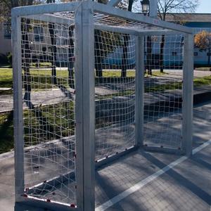 Lot de 2 buts futsal/handball avec panier de basketball galvanisé Softee Equipment image-1