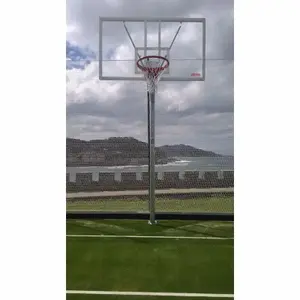 Set of 2 galvanized basketball baskets tube Softee Equipment image-1