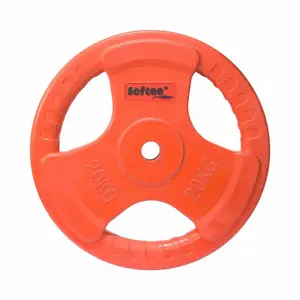 Bodybuilding disc with rubber grip Softee image-0