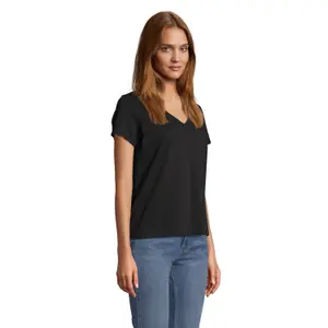 Women's V-neck T-shirt Sol's Regent image-2