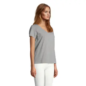 Women's V-neck T-shirt Sol's Regent image-2