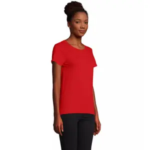 Figurbetontes Jersey-T-Shirt für Frauen Sol's Pioneer image-2